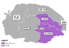 Map showing the area covered by the Greater Norwich Growth Board within the County of Norfolk.