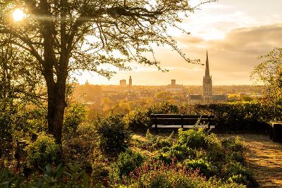 View of the cityscape from Kett's Heights at dawn. (Photo by Fisheye)