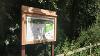 An information board in Harrison's Wood.