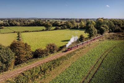 Steam train going along Bure Valley Path. (Photo by Fisheye)