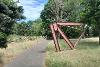 View of the sculpture marking the start of the Marriott's Way route at Barn Road.
