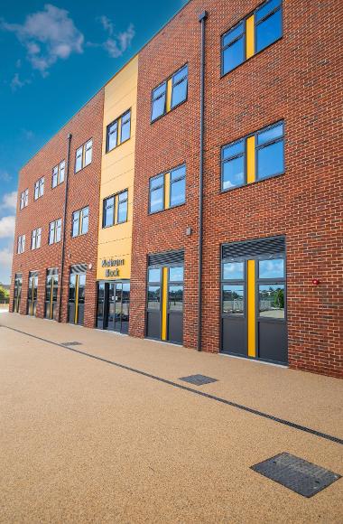 Entrance to the new build at Ormiston Victory Academy.