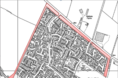 Map showing the Thorpe Marriott area.