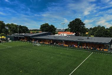 View of the Norfolk Hire Arena 3G pitch in use at The Nest.