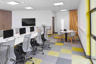 Interior photograph of The Hub Boardroom at The Nest.