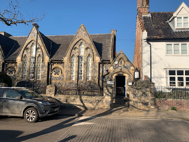 Exterior photograph of Loddon Library from the street.