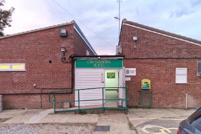 The entrance to Crusaders Rugby Club.