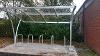 A new bike shelter and racks at Recreation Road Pool.