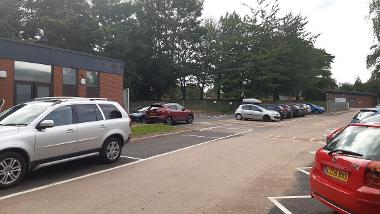 The car park at Recreation Road Pool.