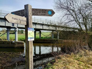 A Bure Valley Path signpost.