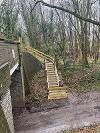 New steps installed at Brick Kiln along Marriott's Way, with wider consistent steps and double handrails, to support users accessing the path.