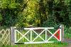 An image of the new heritage railway gates installed along the Marriott's Way.